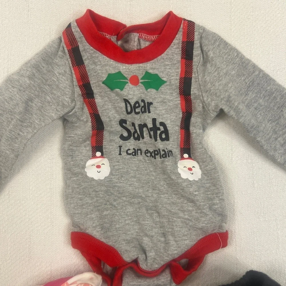 Baby Clothing Lot 5pc Carter's Puma Children's Place 6-9 Months Bodysuits Pants
